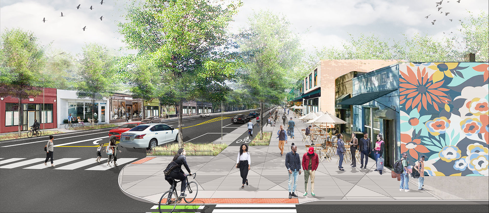 Livernois Streetscape Rendering