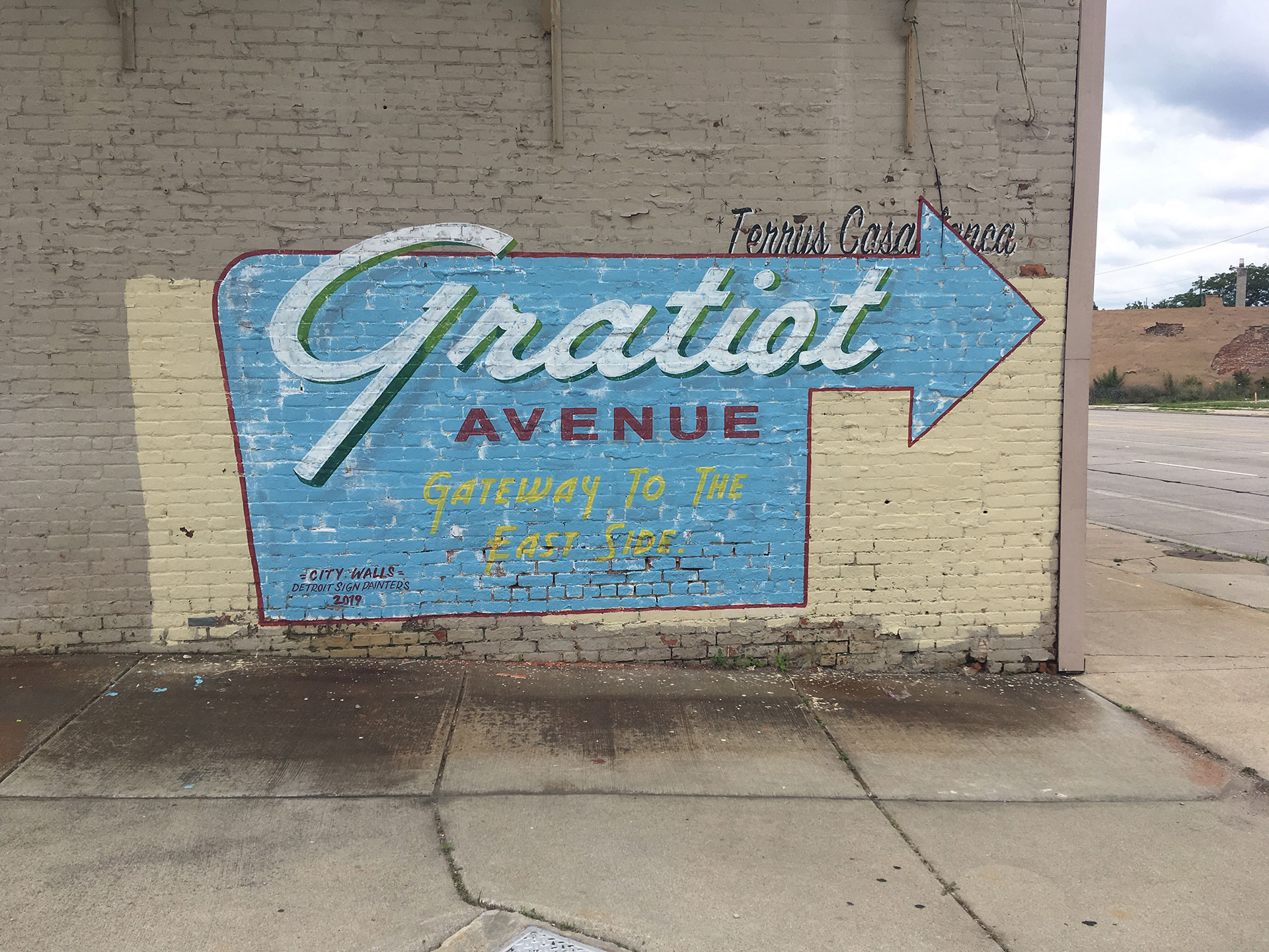 Zak Warman - Gateway to the East Side Gratiot Sign