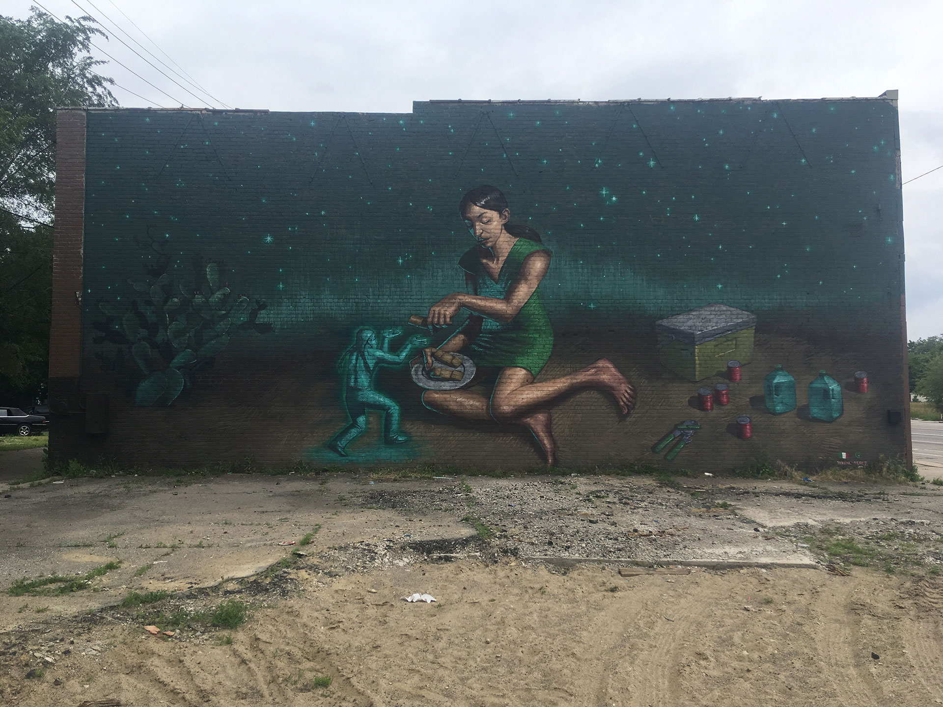 Perez - Mural on Michigan Ave