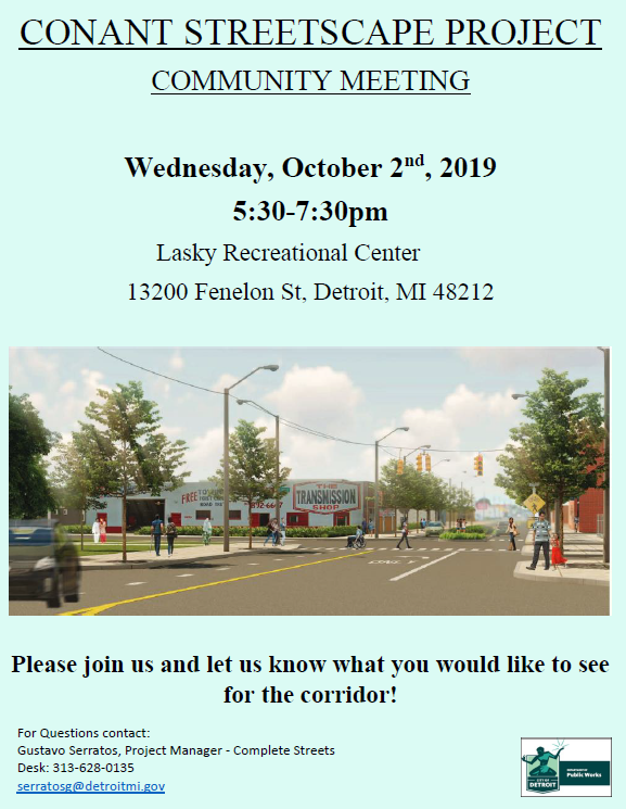 Conant Streetscape Community Meeting #1