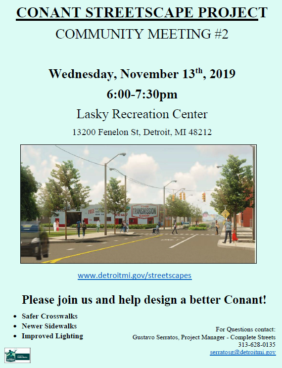 Conant Streetscape Community Meeting #2