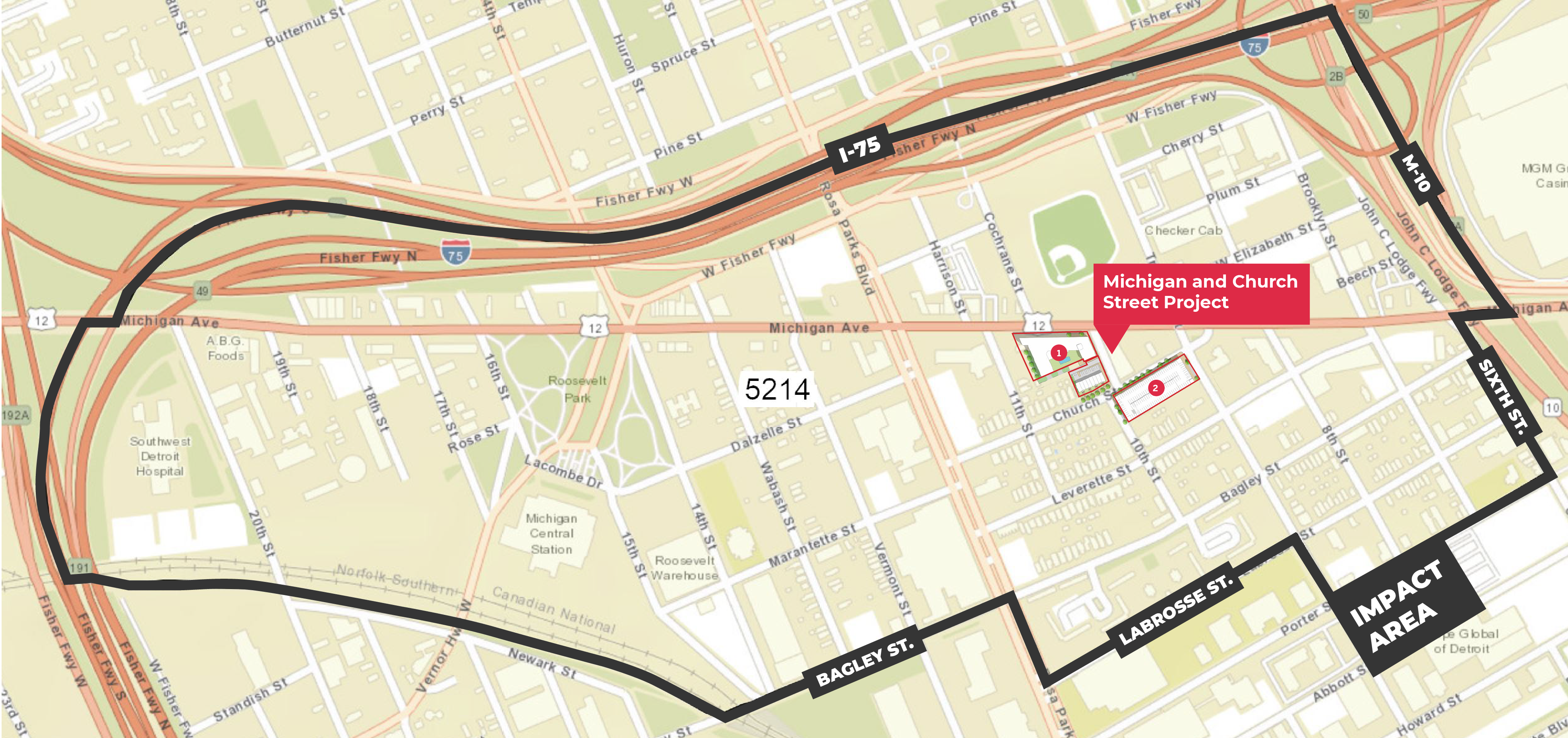 Michigan Church Impact Area Map