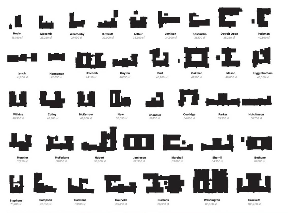 Historic Schools Silhouettes