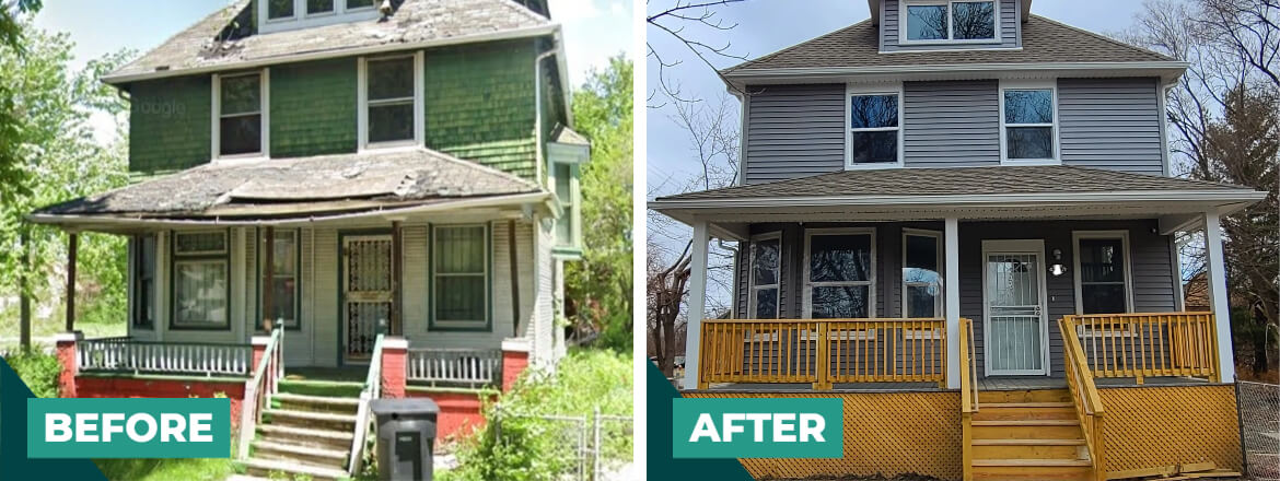 Chadsey-Condon Home Before and After