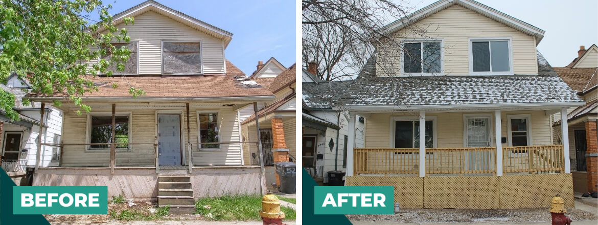 Claytown Home Before and After