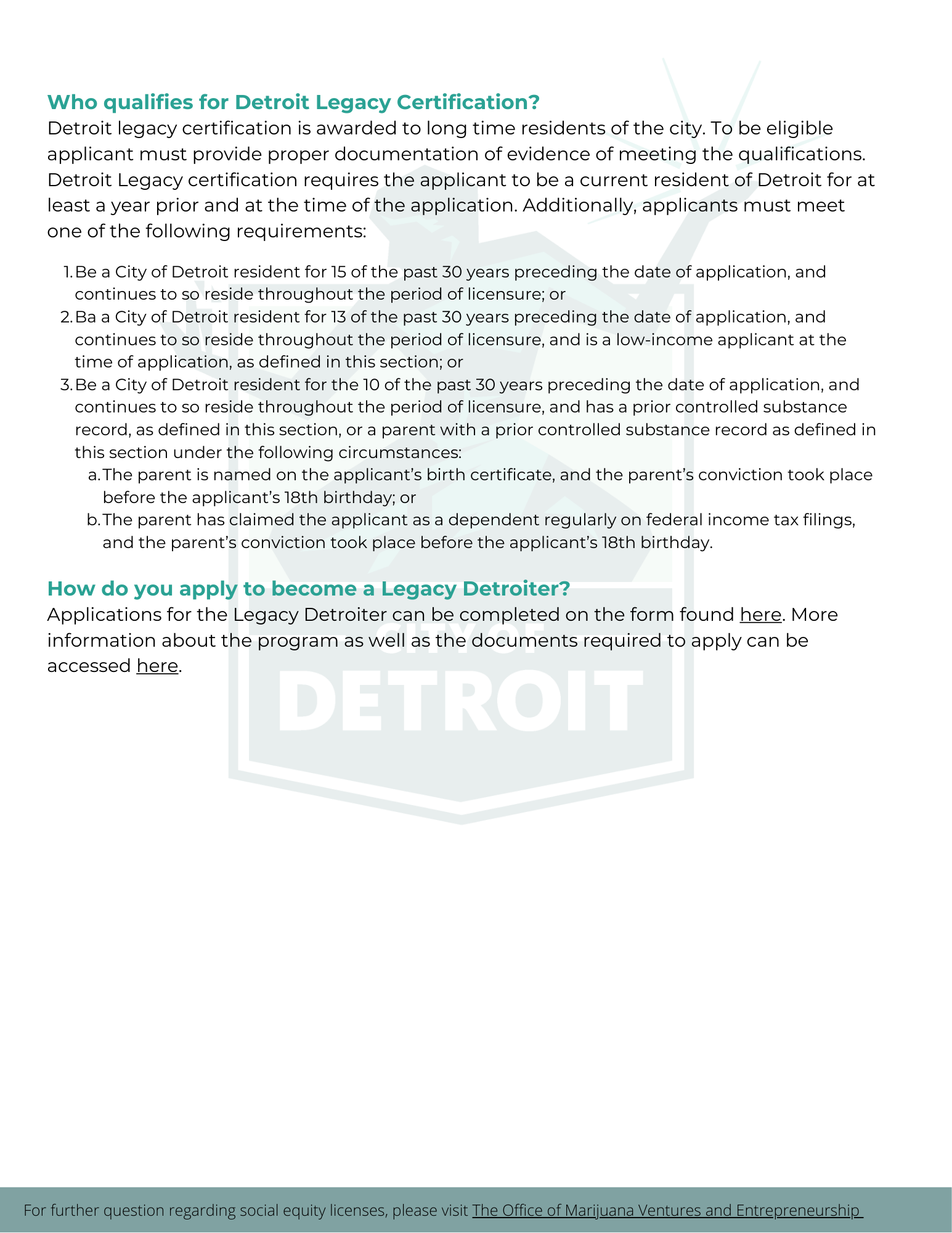 Social Equity Information FAQ 3