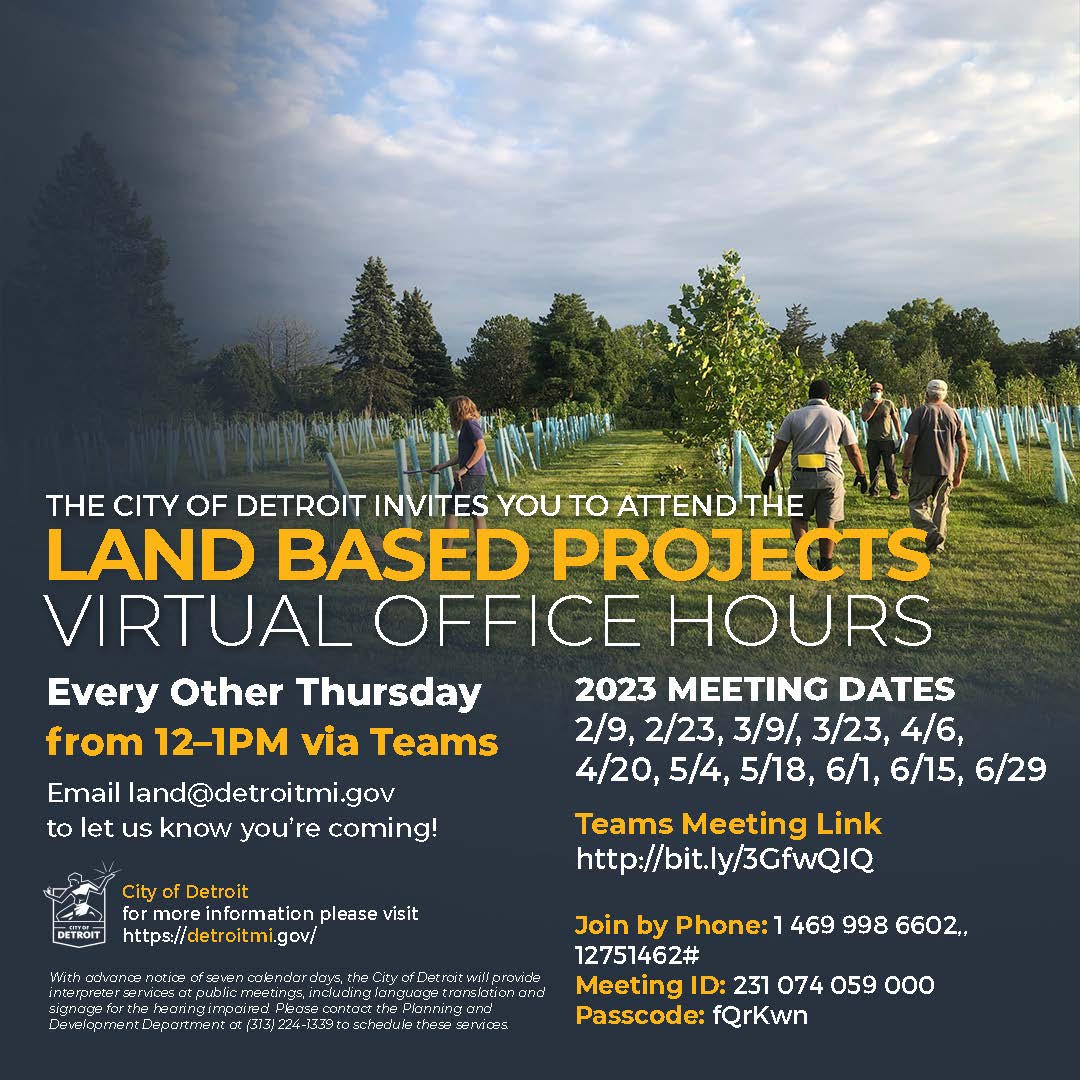 Land Based Projects Virtual Office Hours