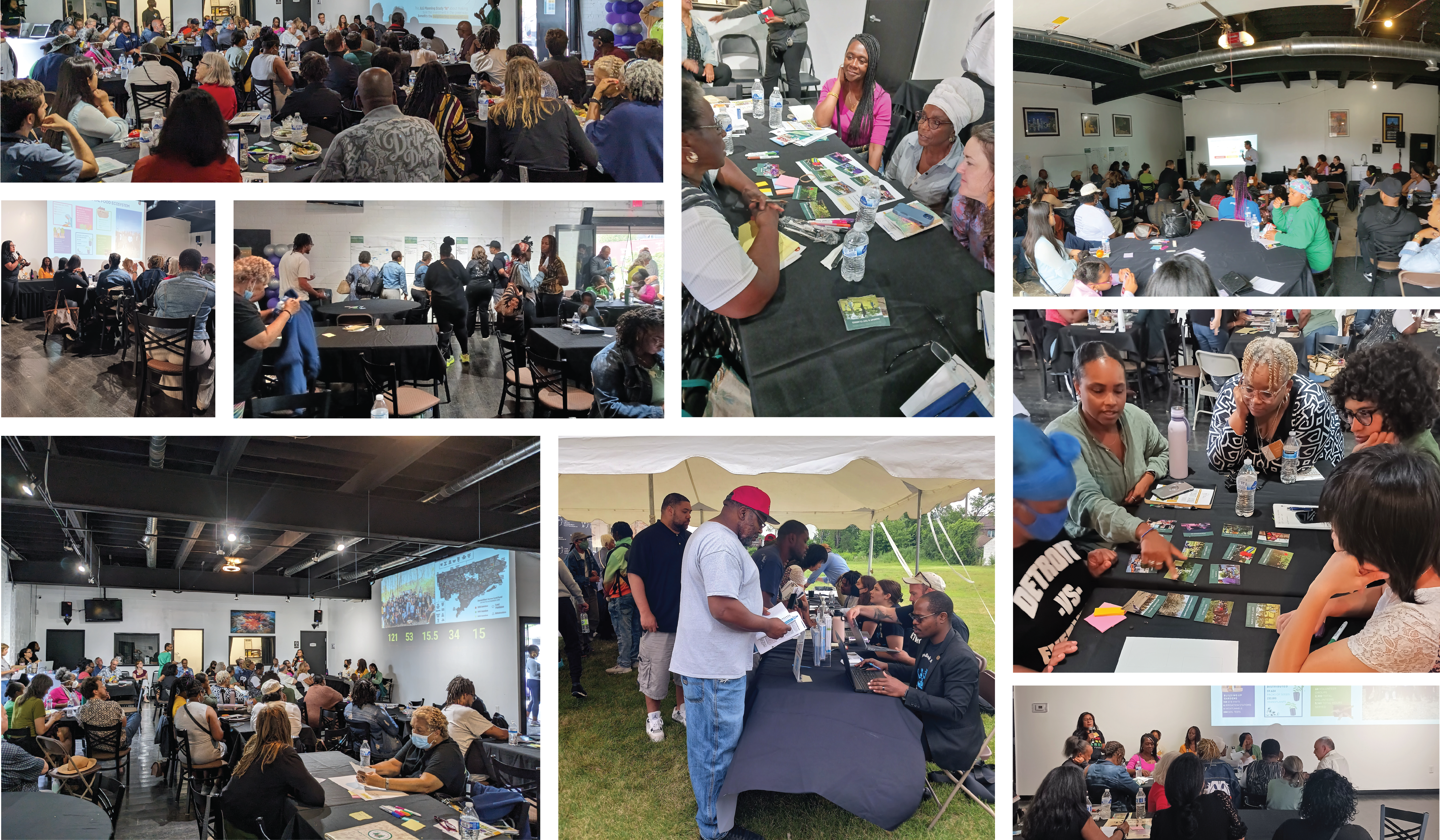 Joe Louis Greenway Community Meeting Collage