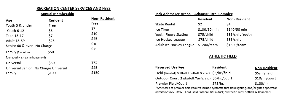 Recreation Membership