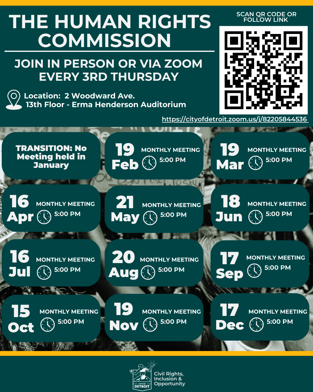 Human Rights Commission Dates 2026