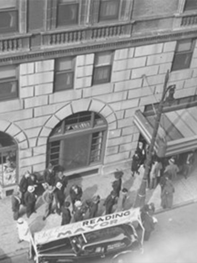 Historic photo of Eddystone Hotel before rehab.